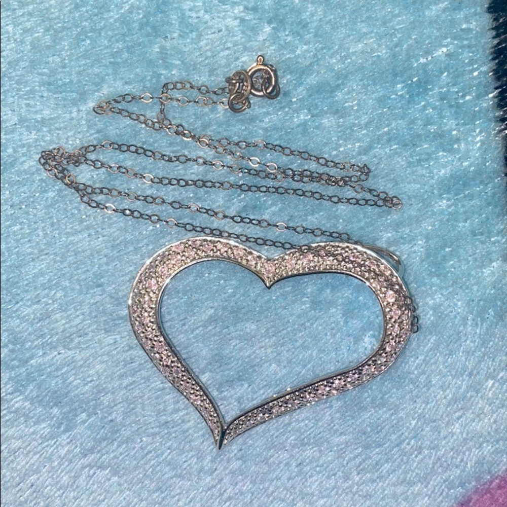Pink Heart shaped necklace